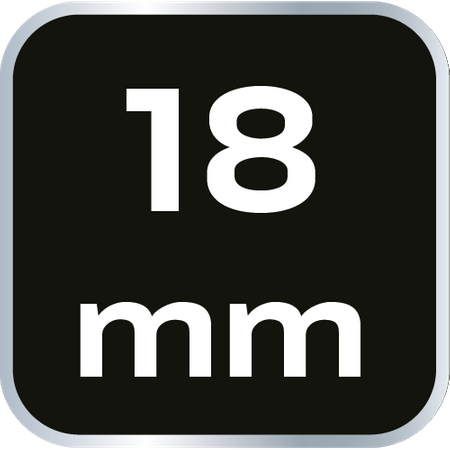 Nasadka sześciokątna długa 1/2", 18 mm, Superlock
