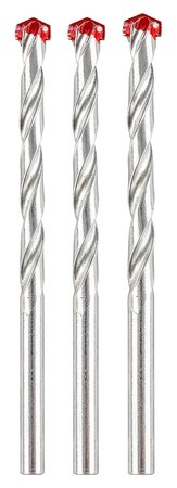 Zestaw wierteł do betonu: 3, 4, 5, 6, 7, 8, 9, 10 mm, zestaw 8 szt.