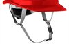 Hełm przemysłowy z paskiem podbródkowym, czerwony