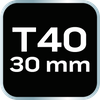 Końcówka TORX T40 x 30 mm, S2 x 2 szt.