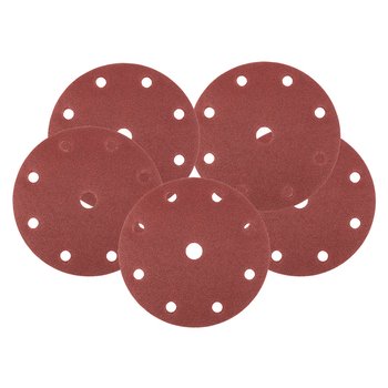 Krążki ścierne 150 mm, P120, 5 szt., z 9 otworami do 04-721