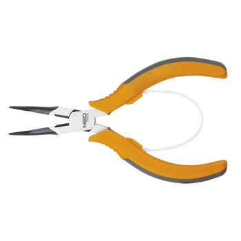 Szczypce precyzyjne wydłużone wygięte 140 mm