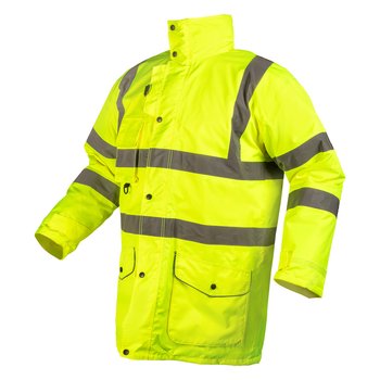 Kurtka robocza ostrzegawcza 5w1, ocieplana, żółta, rozmiar XXXL