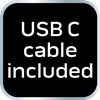 Latarka czołowa akumulatorowa 500 lm USB COB LED