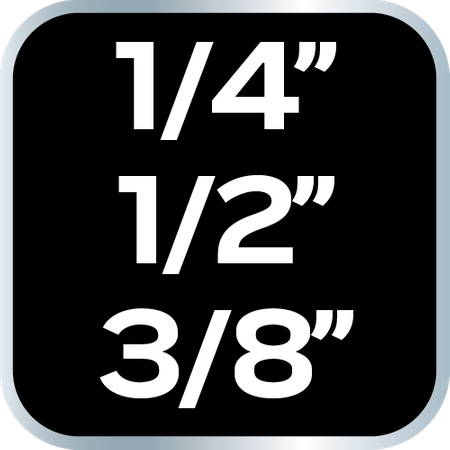 Zestaw przegubów udarowych 3 szt., 1/4", 3/8", 1/2"