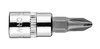 Końcówka wkrętakowa PH2 na nasadce 1/4", krótka, 37 mm