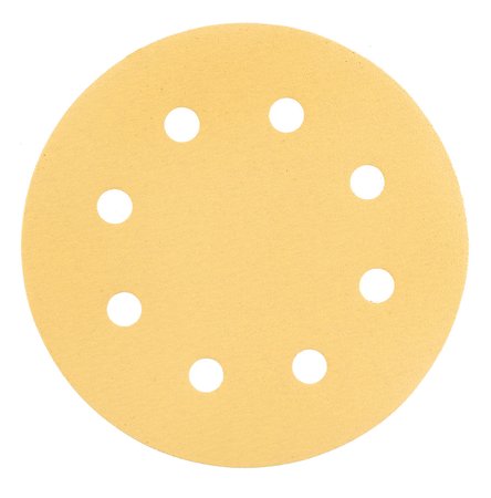 Papier ścierny na rzep 180 mm, K180, 5 szt., z 8 otworami do szlifierki 59G263