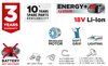 Zakrętarka udarowa akumulatorowa bezszczotkowa Energy+ 18V, Li-Ion, bez akumulatora