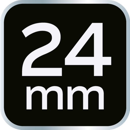 Nasadka udarowa 1/2" długa, 24 x 78mm , Cr-Mo
