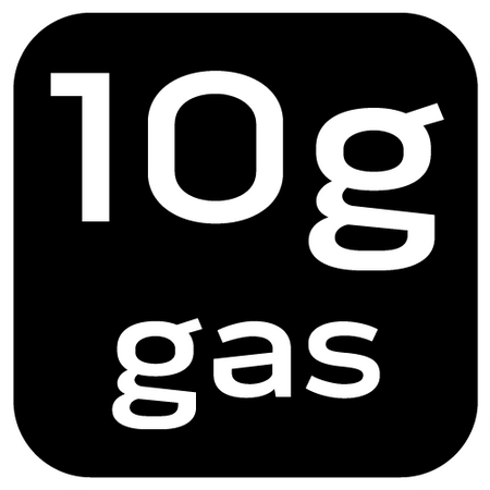 Mikropalnik gazowy z zapłonem piezo, 360st., regulacja płomienia, pojemność 10g