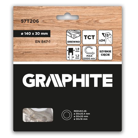 Tarcza do pilarki, widiowa, 140 x 30 mm, 24 zęby