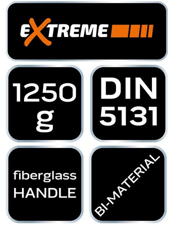 Siekiera 1250g, trzonek z włókna szklanego