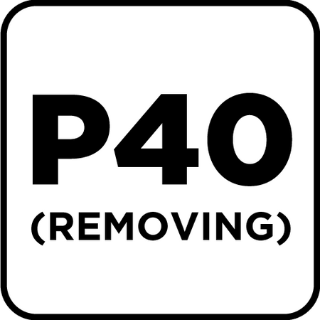 Krążki ścierne, perforowane, na rzep z otworami 225 mm, P40, 5 szt.