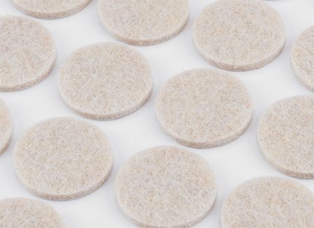 Podkładki filcowe okrągłe samoprzylepne, jasnobrązowe 20 mm, 20 szt.