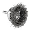 Szczotka druciana doczołowa 50 mm, drut karbowany, stalowy, z trzpieniem 6 mm