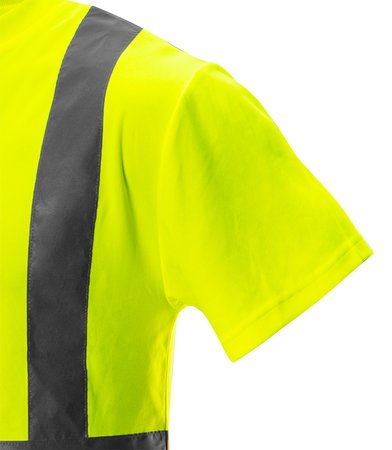 T-shirt ostrzegawczy, żółty, rozmiar M