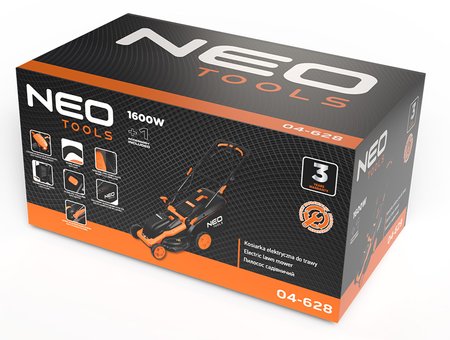 Kosiarka 1600W 380 mm, kosz 45L