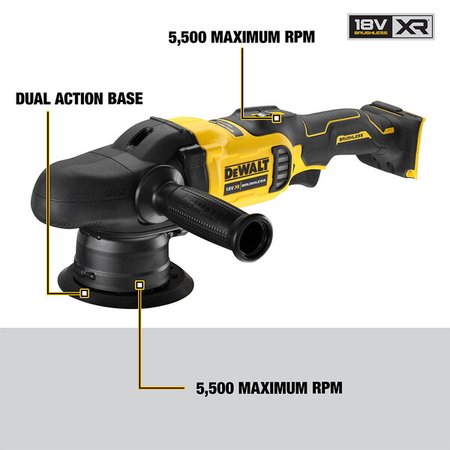 DeWalt DCM848N Polerka Mimośrodowa 18V XR 125mm