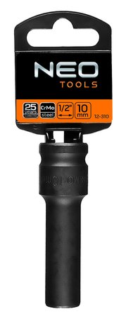 Nasadka udarowa 1/2" długa , 10 x 78mm , Cr-Mo
