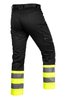 Spodnie ostrzegawcze, czarno-żółte, rozmiar XXL