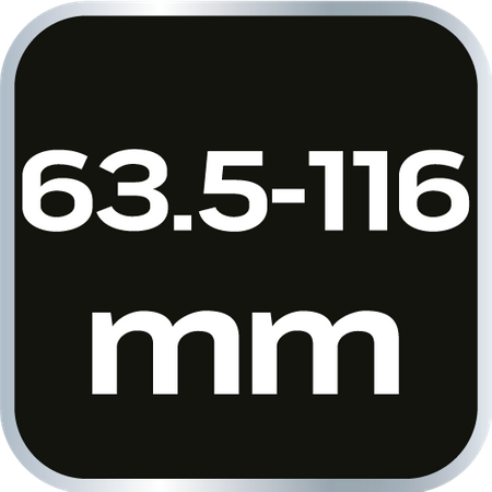 Klucz odginany (30° / 60°/ 90°), szczypcowy do filtrów oleju 63.5 - 116 mm