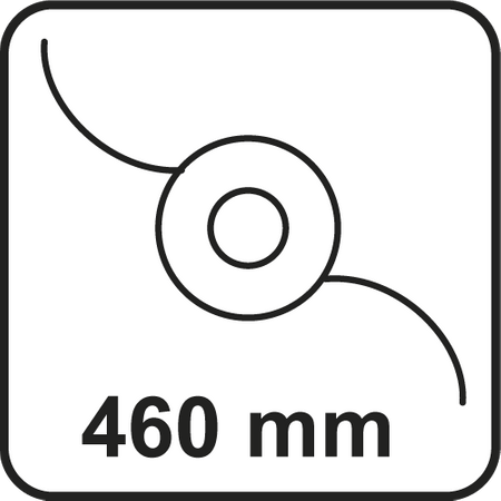 Kosa spalinowa 1.2kW, szerokość koszenia 255/460 mm