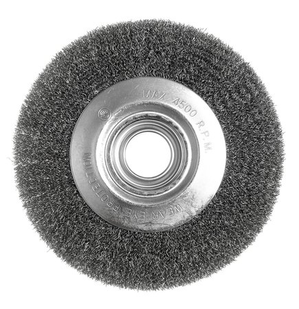 Szczotka druciana tarczowa 200 x 32 mm, drut karbowany, stalowy