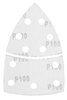 Papiery ścierne na rzep, żelazko 102 x 152 mm, P100, 5 szt., z 11 otworami