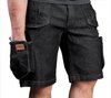 Krótkie spodenki robocze DENIM, czarne, rozmiar XXL
