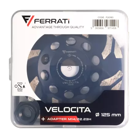 Ferrati Tarcza Garnkowa Diamentowa F20183 125mm VELOCITA