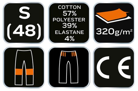 Spodnie dresowe COMFORT, czarno-szare, rozmiar S