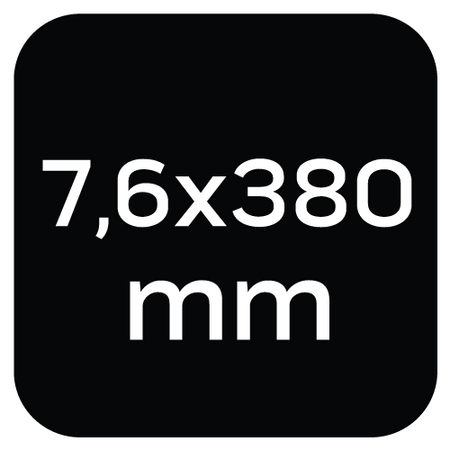 Opaski zaciskowe ogrodowe 7,6 x 380mm, 50 szt., brązowe