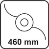 Kosa spalinowa 1.2kW, szerokość koszenia 255/460 mm