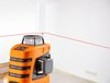 Laser płaszczyznowy 15 m 3D, czerwony, 360° w trzech płaszczyznach, z etui i uchwytem magnetycznym