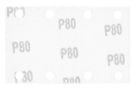 Papier ścierny prostokątny 8 otworów 130 x 80 mm P80 do 04-623, 5 szt.