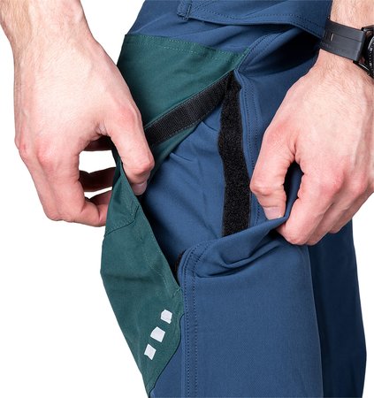 Spodnie robocze Mix&Match, 4 way stretch, granatowo-zielone, rozmiar M