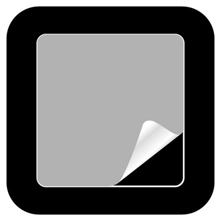 Podkładka z pianki samoprzylepna, czarna 80 x 100 mm, 1 szt.