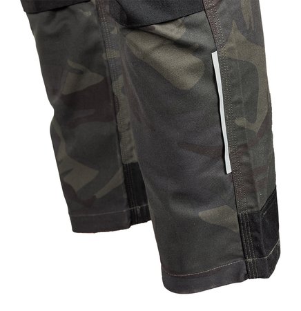 Spodnie robocze Mix&Match, Canvas, wzmocnienia z Cordury, zielone moro, rozmiar XS