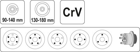 ŚCIĄGACZ TARCZ I BĘBNÓW UNIWERSALNY