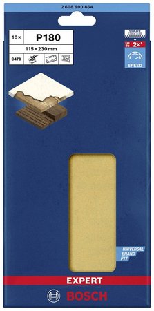 ARKUSZE ŚCIERNE EXPERT EXC470 115*230MM G180 10PC