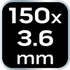Opaski zaciskowe EXTREME 3.6 × 150 mm, białe, 20 szt.