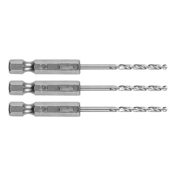 Wiertło do metalu Hex 2.0 mm, 3 szt.