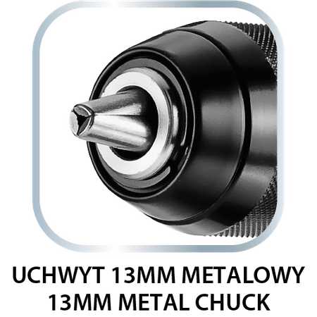 Wiertarko-wkrętarka udarowa bezszczotkowa 18V, uchwyt 13mm, compact, Energy+, bez akumulatora