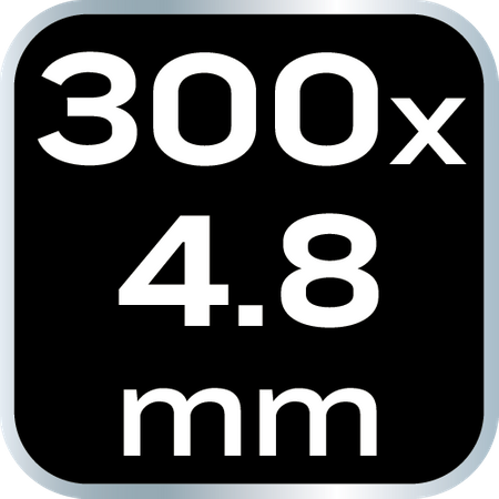 Opaski zaciskowe EXTREME 4.8 x 300 mm, czarne, 100 szt.