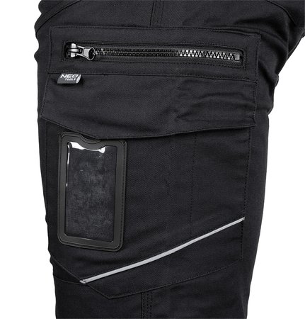 Spodnie robocze Mix&Match, Canvas, czarne, rozmiar L