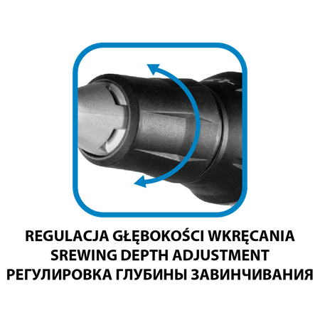 Wkrętarka akumulatorowa bezszczotkowa do płyt g/k Energy+ 18V Li-lon, 0-4400 min-1, uchwyt 1/4",