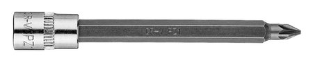 Końcówka wkrętakowa PZ1 na nasadce 1/4", długa, 87 mm