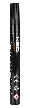 Marker budowlany gruby, 4 kolory, permanentny, wodoodporny, lakierowy, aluminiowy, 4 szt