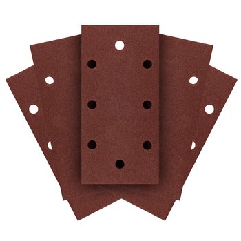 Papiery ścierne na rzep 93 x 185 mm, P150, 5 szt., z 8 otworami