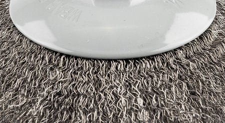 Szczotka druciana tarczowa 125 mm, drut karbowany, stalowy, M14